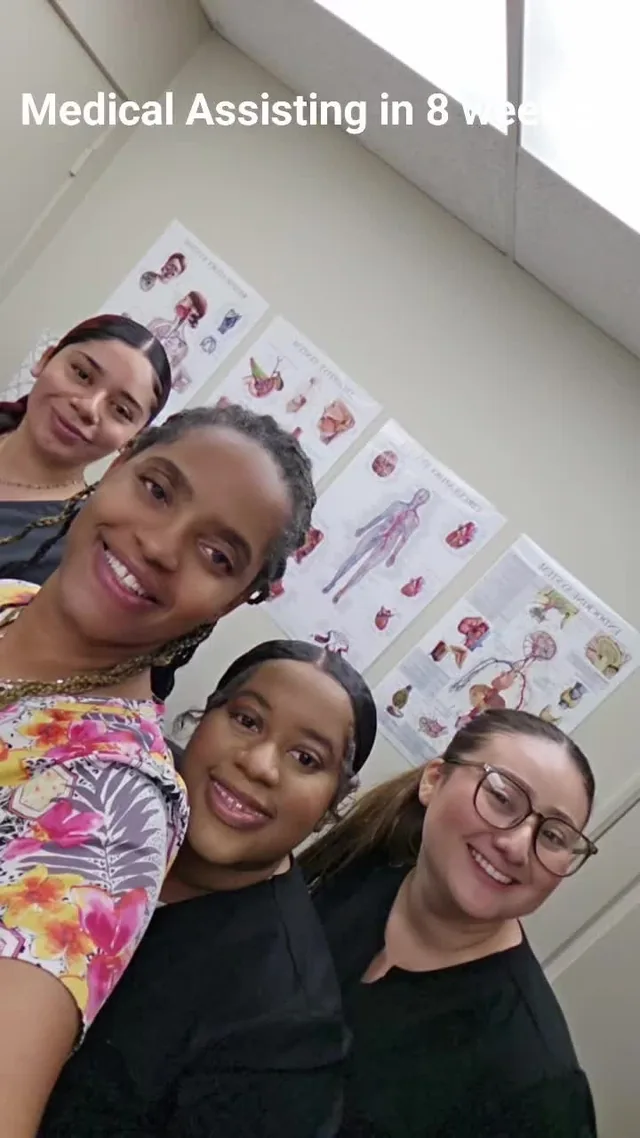 Tuesday evening students with their instructor