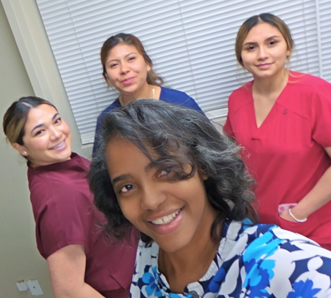 Elite Medical Professionals founder with students